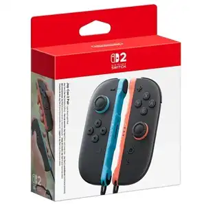 Joy-Con 2 Controllers Pair for Nintendo Switch 2 – Light Blue & Light Red with HD Rumble & Mouse Controls