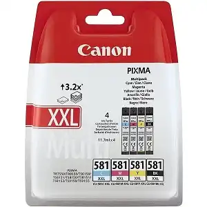 Canon CLI-581XXL Multipack C/M/Y/BK (11.7 ml) Original Ink – Very High Yield for PIXMA
