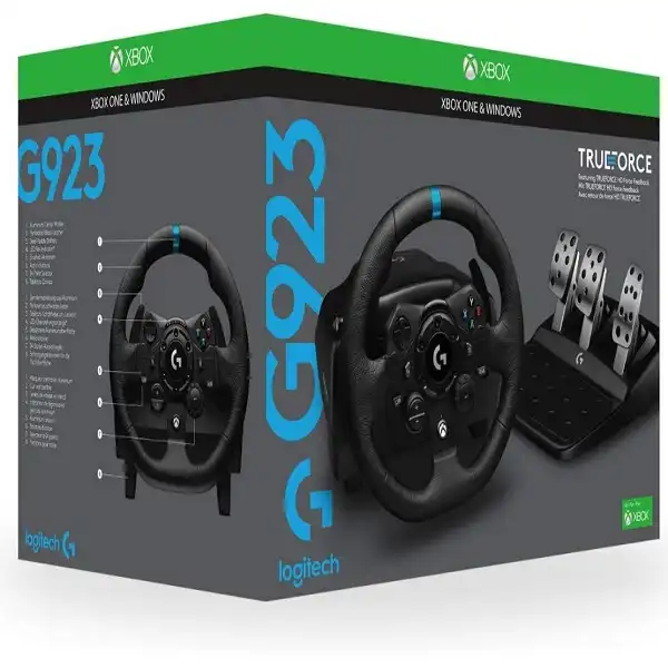 Logitech G920 Driving Force (Xbox X-S / Xbox One / PC) - Steering wheel &  Pedal set - Microsoft Xbox One