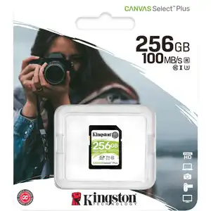 Kingston Canvas Select Plus 256GB SDXC - High-Speed Class 10/UHS-I Card