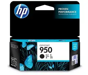 HP 950 Black Ink Cartridge – High-Yield, Water-Resistant, Pro Quality