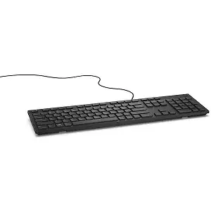 Dell KB216 Wired USB Keyboard with Chiclet Keys – Ideal for Home and Office Use (UK English)