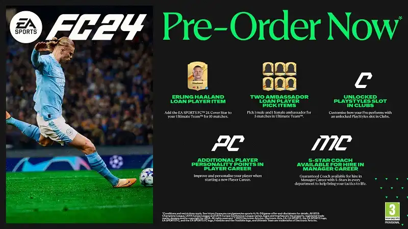 EA Sports FC 24 launches September 29th on PC, PlayStation 5 & 4