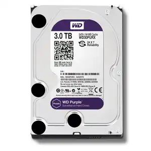WD Purple 3TB Surveillance Hard Drive | AllFrame Technology, SATA 6Gb/s, 64MB Buffer