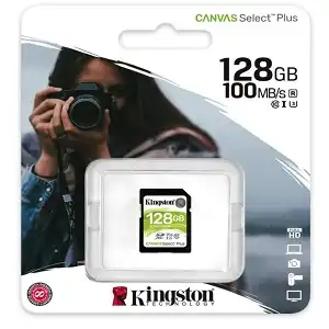 Kingston Canvas Select Plus 128GB SDXC - High-Speed, 4K UHD, Durable Storage
