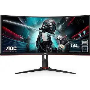 AOC CU34G2X/BK Wide Quad HD 34" Curved VA Gaming Monitor