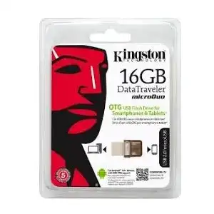 Kingston 16GB OTG Flash Drive – USB 2.0 + microUSB Dual Connector for Android & Tablet Storage