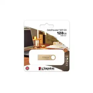 Kingston 128GB DataTraveler SE9 G3 USB 3.2 Gold - High-Speed & Stylish Drive