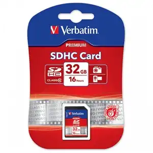 Verbatim Premium SDHC Card 32GB Class 10 – High-Speed Memory for Cameras & Devices
