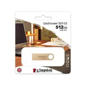 Kingston DataTraveler SE9 G3 512GB USB 3.2 Gold - Superior Speed & Style