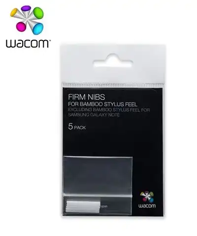 Wacom ACK-20602 Firm White Pen Nibs for Bamboo (Pack of 5)