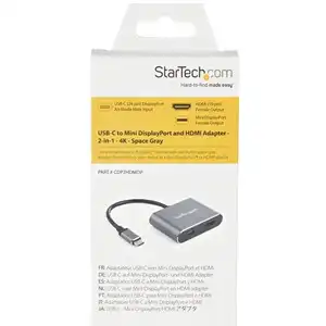 StarTech 4K USB-C Multiport Adapter – HDMI 2.0 & Mini DisplayPort 1.2