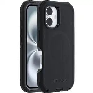 OtterBox Defender MagSafe Case for Apple iPhone 16 - Black | Durable, Eco-Friendly, ProPack