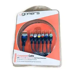 PS3 Component AV Cable – 2.0m Gold-Plated Braided HD Video & Stereo Audio Output