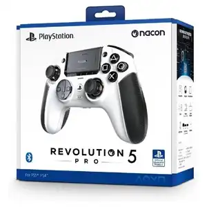 Nacon Revolution 5 Pro Wireless Controller – White, Drift-Free, PS5/PS4/PC Custom Gamepad