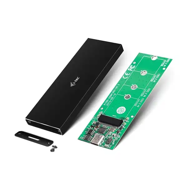 i-tec MySafe USB-C M.2 NVMe Drive Metal Noir