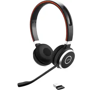 Jabra Evolve 65 SE Wireless Stereo Headphones | Bluetooth and Noise-Canceling