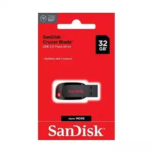 Sandisk Cruzer Blade 32GB USB Flash Drive - Compact, Secure, Ample Storage