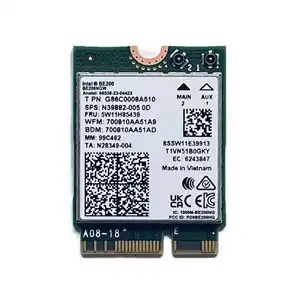 Intel Wi-Fi 7 BE200 Network Adapter | M.2 2230 | 5.8Gbps | Wi-Fi 6E & Bluetooth 5.4 | High-Speed Wireless