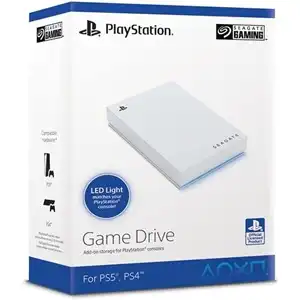 Seagate Game Drive PS5 5TB External HDD USB 3.0 – Official PlayStation White Edition