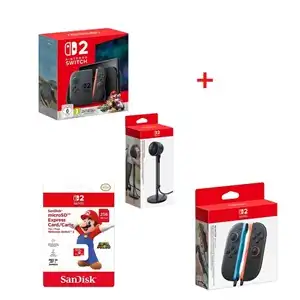 Nintendo Switch 2 Mario Kart Family Bundle – Console, Extra Joy-Cons, Camera + 256GB