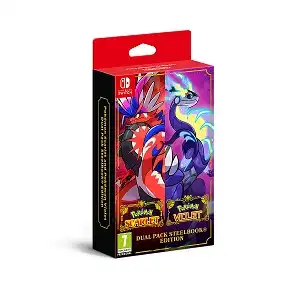 Pokémon Scarlet and Pokémon Violet Double Pack with SteelBook Edition (Nintendo Switch)