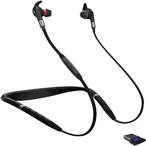 Jabra Evolve 75e Wireless Earbuds - UC-Certified, Noise-Cancelling, Long-Lasting