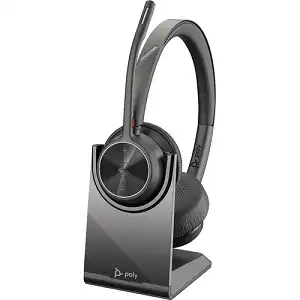 Poly Voyager 4320 UC Headset - Clear Audio & USB-C Charging Stand