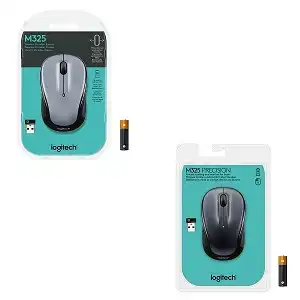 Logitech Mouse M325 Wireless 2.40 GHz - USB - Optical - Tilt Wheel