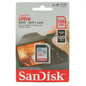 SanDisk Ultra SDXC 128GB UHS-I Memory Card – High-Speed Storage for Full HD Photography