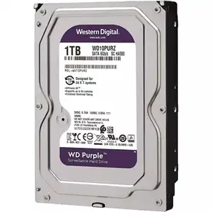 WD Purple 1TB Surveillance HDD | AllFrame 4K Technology, SATA 6Gb/s, 64MB Buffer