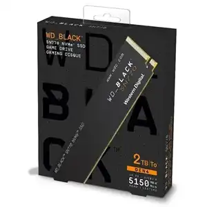 WD Black SN770 2TB NVMe M.2 SSD - Ultra-Fast 5150 MB/s, GEN 4 Gaming Optimized